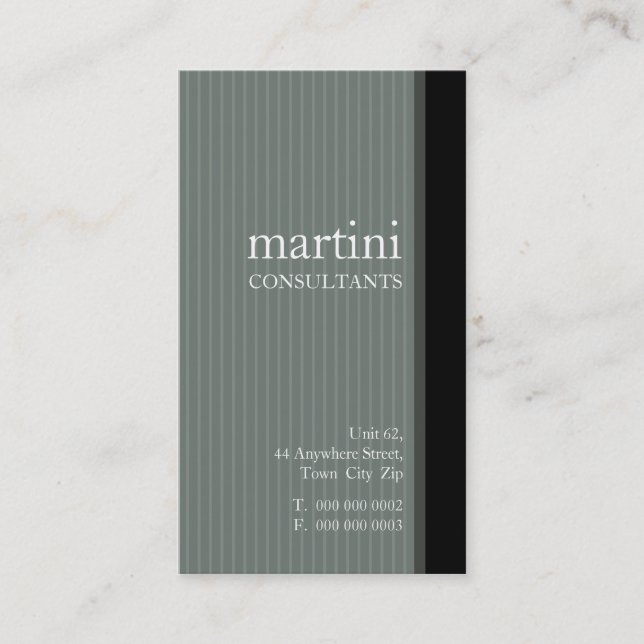 AFFÄRSKORT: Slut 8 Visitkort (Framsida)