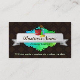affärskort som städning Underbara hus Visitkort