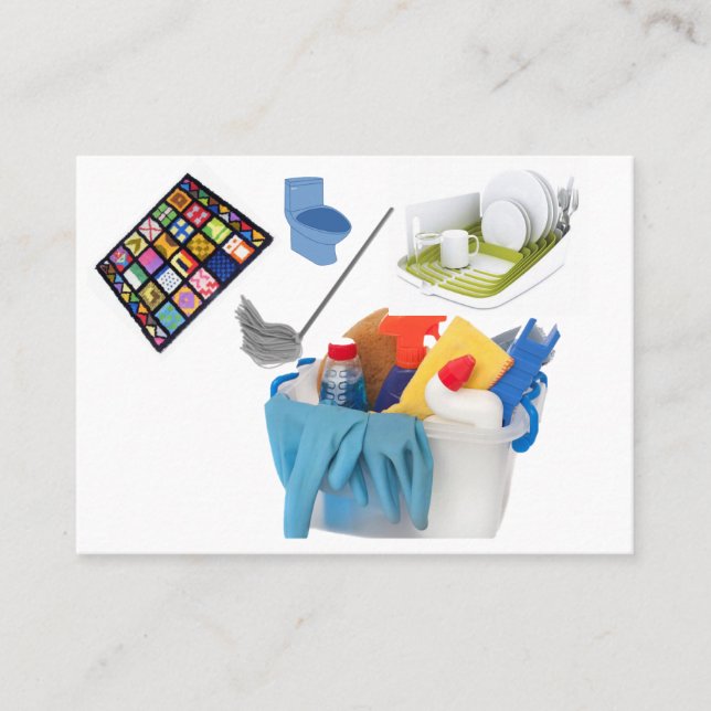 Affärskort, Städning Affärskort Visitkort (Framsida)