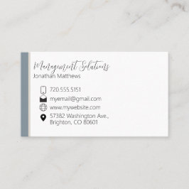 Affärskort - Stålblå Visitkort