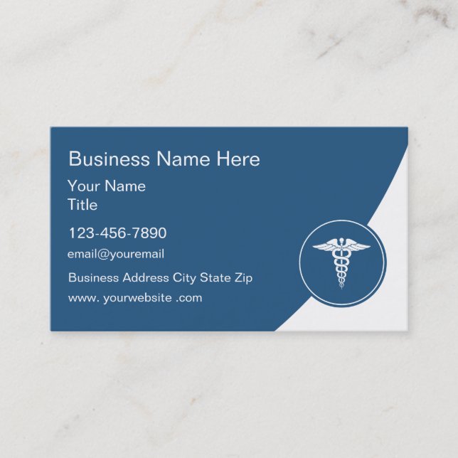 Affärskort - tema för hälsotillstånd visitkort (Framsida)
