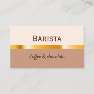 Affärskort till ett kafé eller en kafé. visitkort