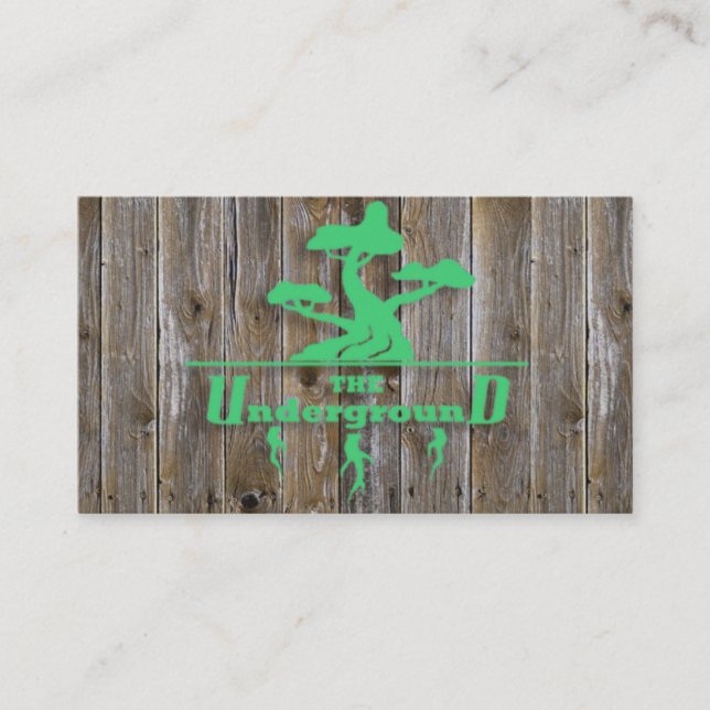 Affärskort under jord visitkort (Framsida)