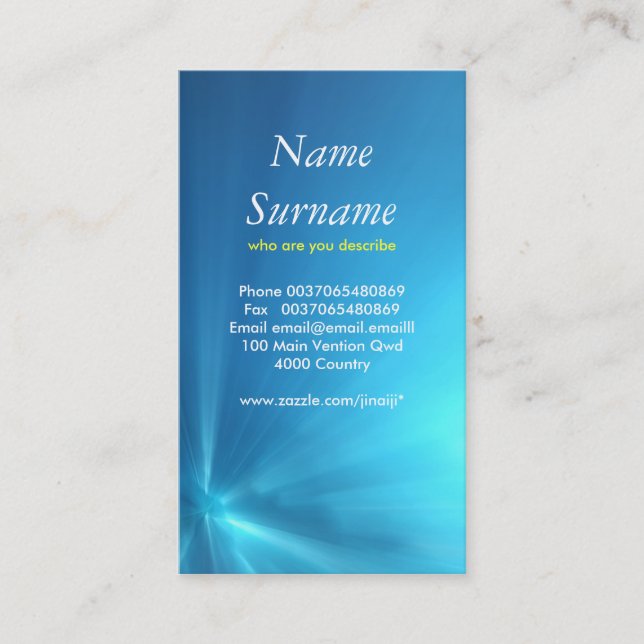 affärskort under vatten visitkort (Framsida)