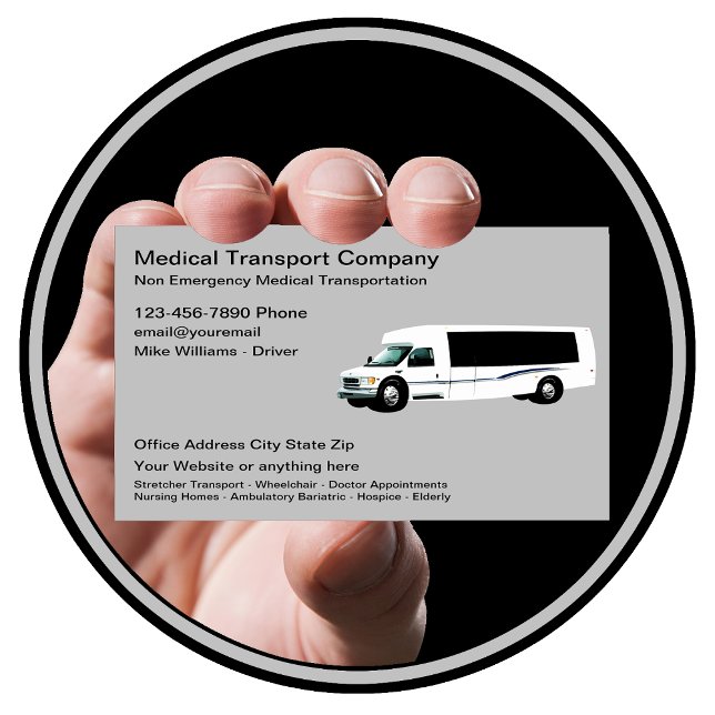 Affärskort utanför Akutet Medical Transport Visitkort (Skapare uppladdad)