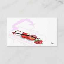 Affärskort Violin i Piano