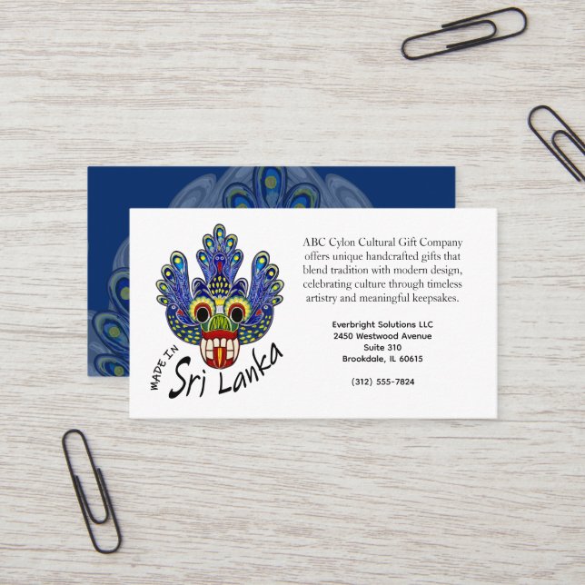 Affärskort Visitkort (Fram/Back In Situ)