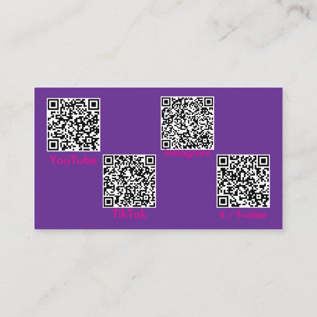 Affärskort Visitkort (Baksida)