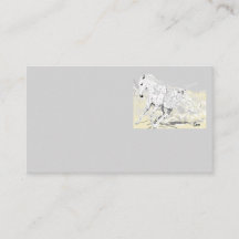 Affärskort White Stallion i Rörelse