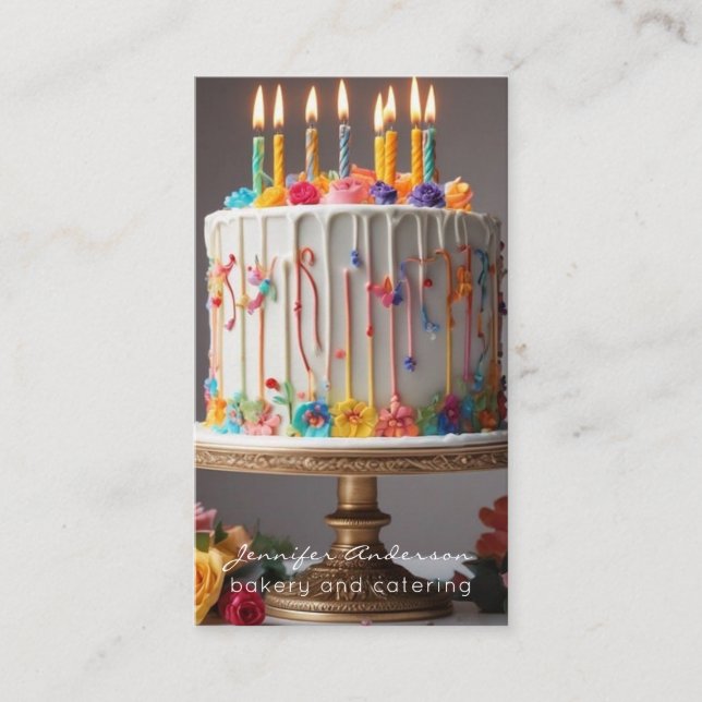 Affärskorten Baker Bakery Visitkort (Framsida)