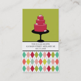 Affärskorten Bakery eller Cake Designer Visitkort