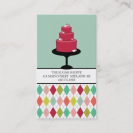 Affärskorten Bakery eller Cake Designer Visitkort