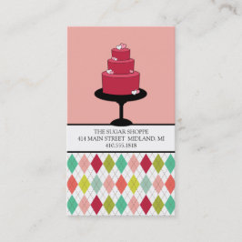 Affärskorten Bakery eller Cake Designer Visitkort