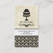 Affärskorten Bakery Shop eller Cake Designer