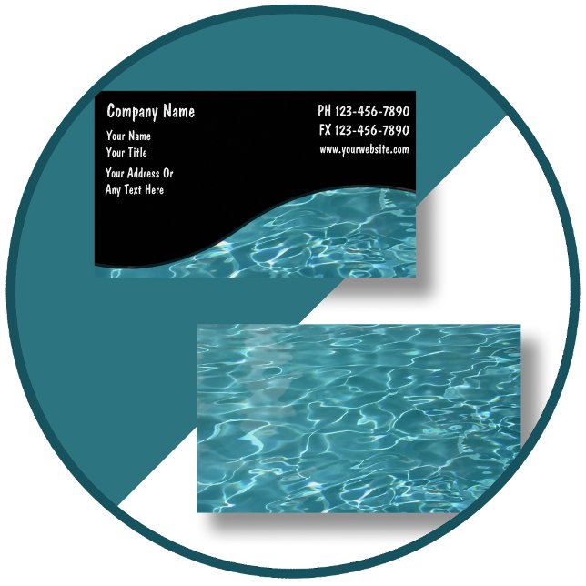 Affärskorten bassäng visitkort (Skapare uppladdad)