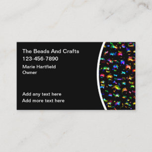 Affärskorten Bead Art och Crafts Visitkort