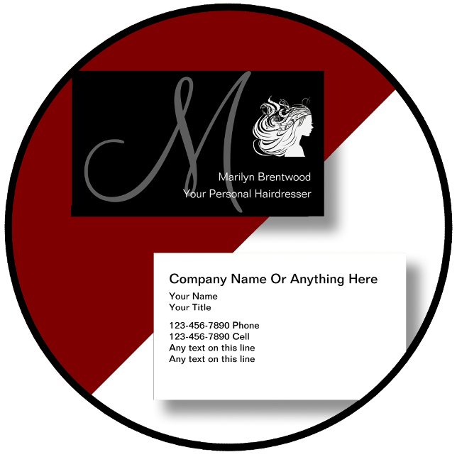 Affärskorten Beauty Hairdresser Visitkort (Skapare uppladdad)