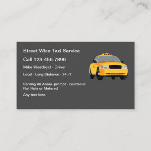 Affärskorten Best City Taxi Visitkort