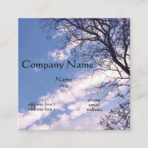 Affärskorten blå himmel