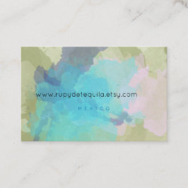 Affärskorten Blå och Grönt Visitkort