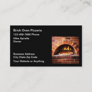Affärskorten Brick Oven Pizza Ställe Visitkort