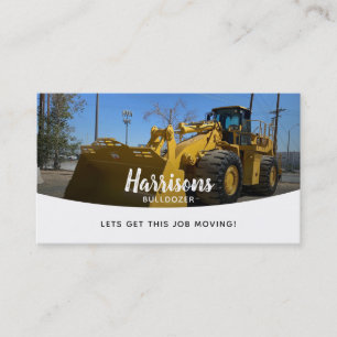 Affärskorten BullDozer Slogans Visitkort