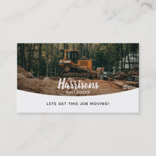 Affärskorten BullDozer Slogans Visitkort