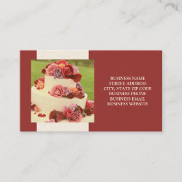 Affärskorten Cake Designer eller Bröllop Visitkort