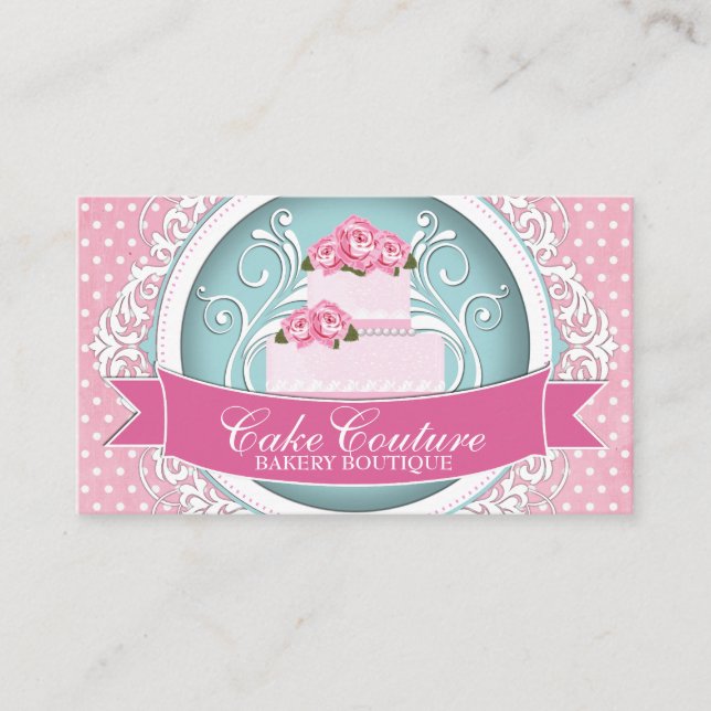 Affärskorten Classy och Modern Cake Designer Visitkort (Framsida)
