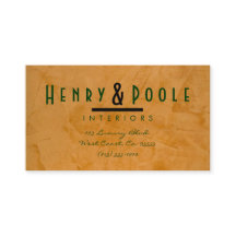 Affärskorten Classy Rustic Insida Designer