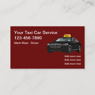 Affärskorten Classy Taxi Visitkort