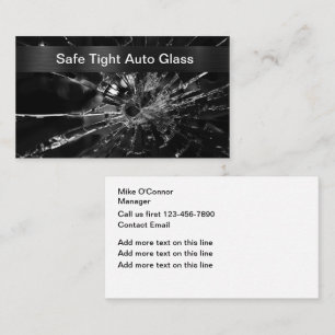 Affärskorten coola Automotive Glass Repair Visitkort