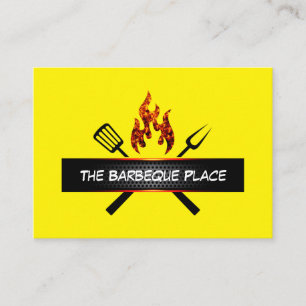 Affärskorten coola Barbeque Restaurang och galler Visitkort