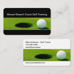Affärskorten coola Golf Training Coach Visitkort