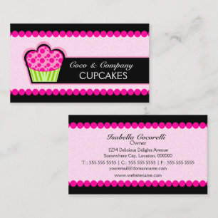 Affärskorten Cute Cupkaka Bakery Visitkort