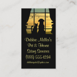 Affärskorten Cute House och Pet Sitta Visitkort