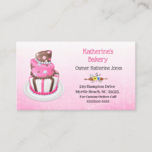 Affärskorten elegant Cake Bakery Visitkort