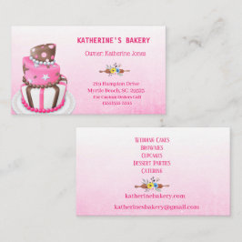 Affärskorten elegant Cake Bakery Visitkort