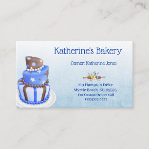 Affärskorten elegant Cake Bakery Visitkort