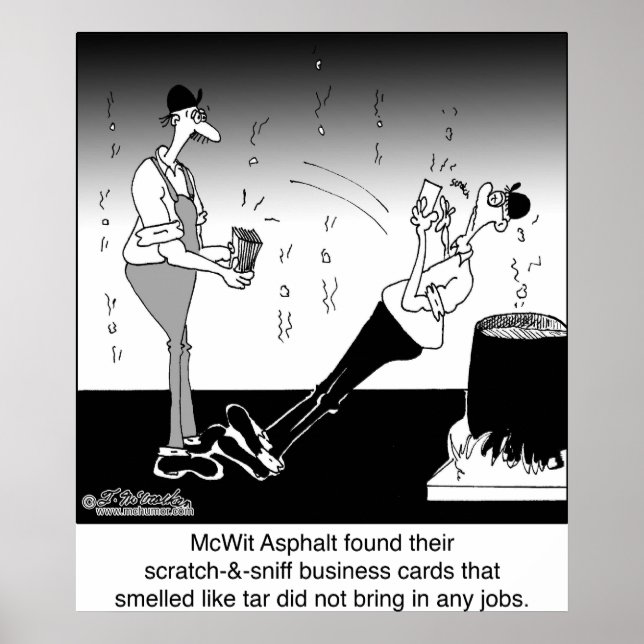 Affärskorten Fäst- och nyans Poster (Framsidan)