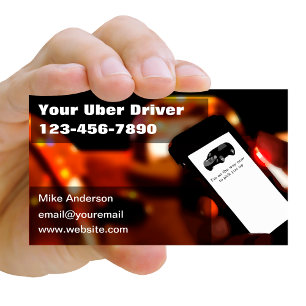 Affärskorten för Ride Hailing Taxi-drivrutin Visitkort