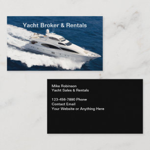 Affärskorten för Yacht Broker och Marine Services Visitkort