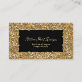 Affärskorten glitter Guld Elegance Visitkort