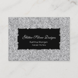 Affärskorten glitter Silver Elegance Visitkort
