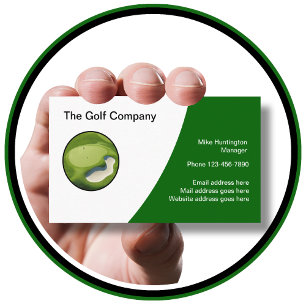 Affärskorten Golf Theme Modern Logotyp Visitkort