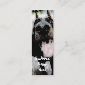 Affärskorten Grunge Hund bokmärke Mini Visitkort