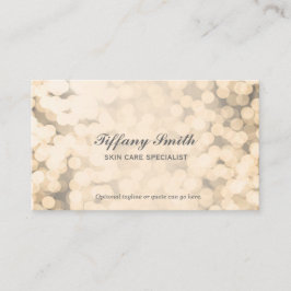 Affärskorten Guld Ljus Glamor Glamor Visitkort