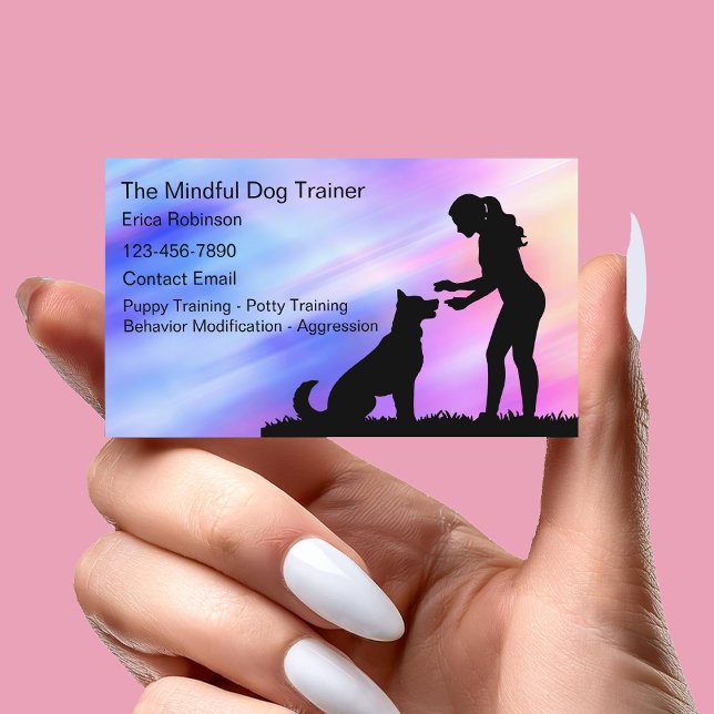 Affärskorten hund Hund Trainer Visitkort (Skapare uppladdad)