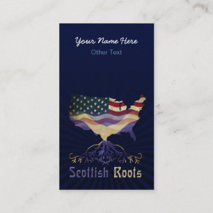 Affärskorten i American Scottish Roots Anpassning Visitkort