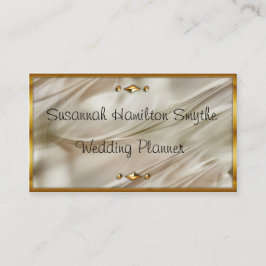 Affärskorten i Elfenbenskusten Silke och Guld Bröl Visitkort
